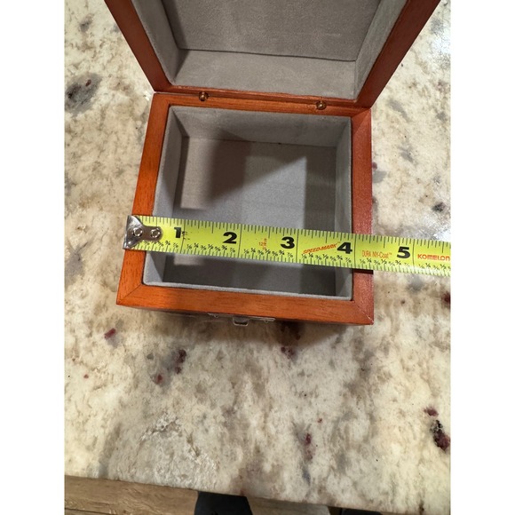 Smith Wesson Wooden Keepsake Box Jewelry Storage Display Case Engraved Logo - Picture 4 of 10